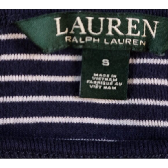 Ralph Lauren Women's Small Blue And White Blouse - Picture 4 of 9